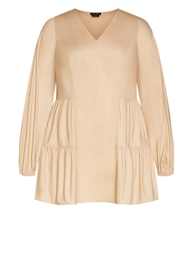 Alexia Dress - stone, BEIGE, alternate image number null