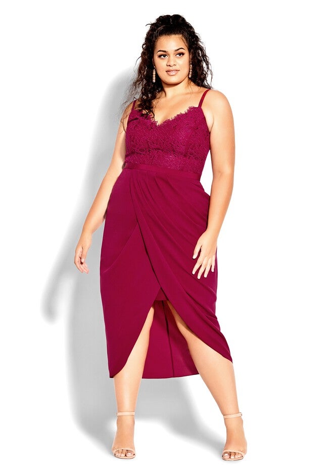 Lace Touch Dress - rosebud, PINK, on-hover image number 1