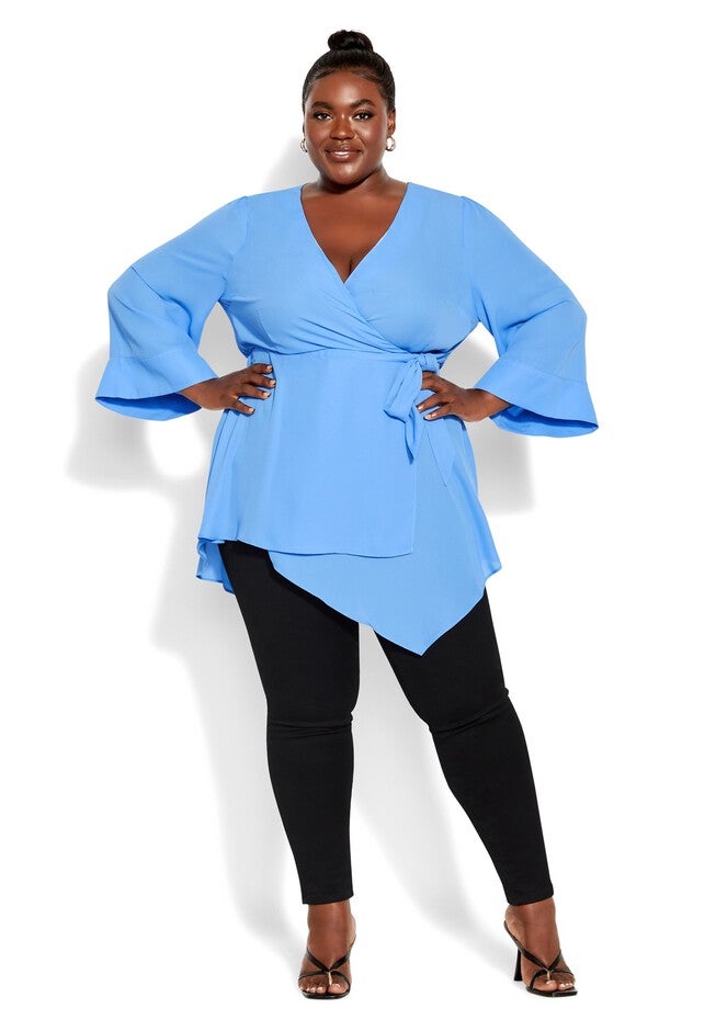 Shibara Vibes Top - cornflower, BLUE, on-hover image number 1