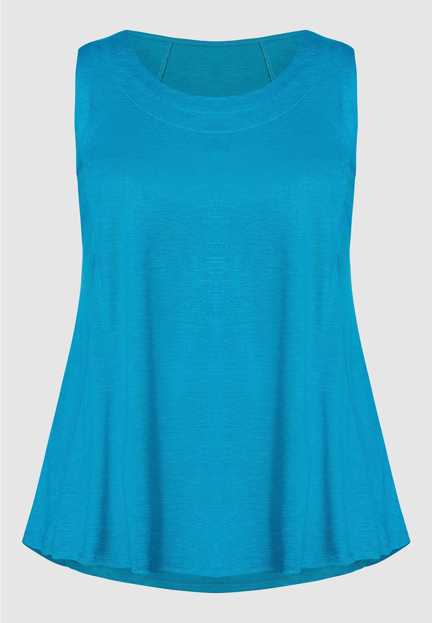Fit N Flare Tank, MYKONOS BLUE, on-hover image number 1