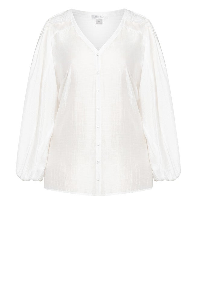 Ella Top - ivory, WHITE, alternate image number 4
