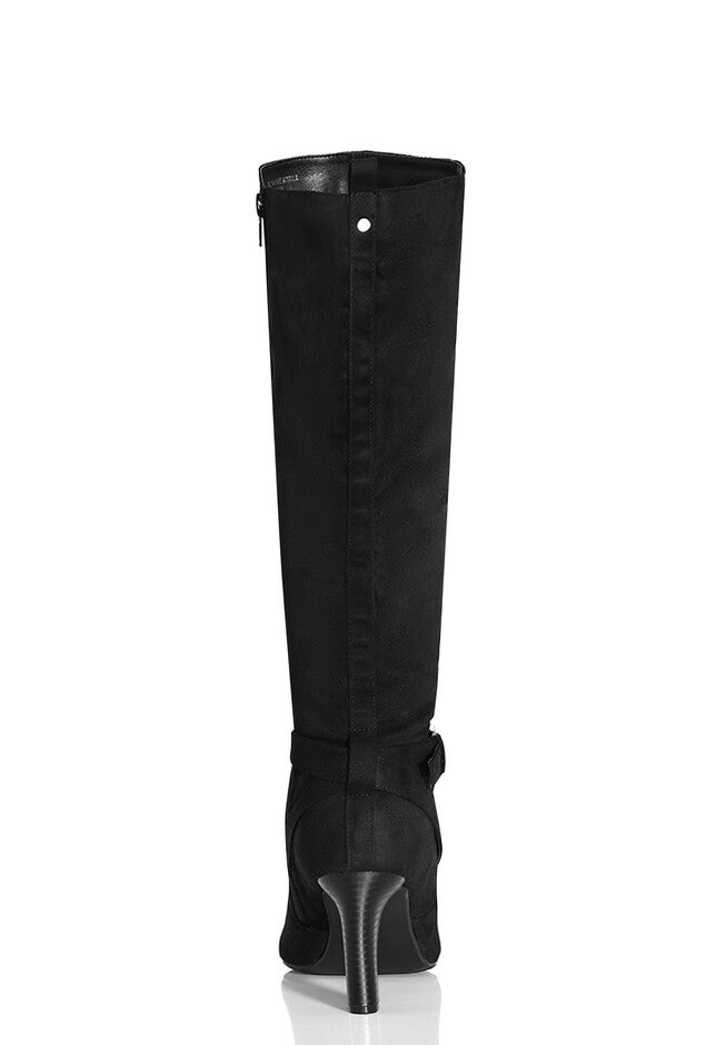 WIDE FIT Tara Knee Boot - black, BLACK, alternate image number null