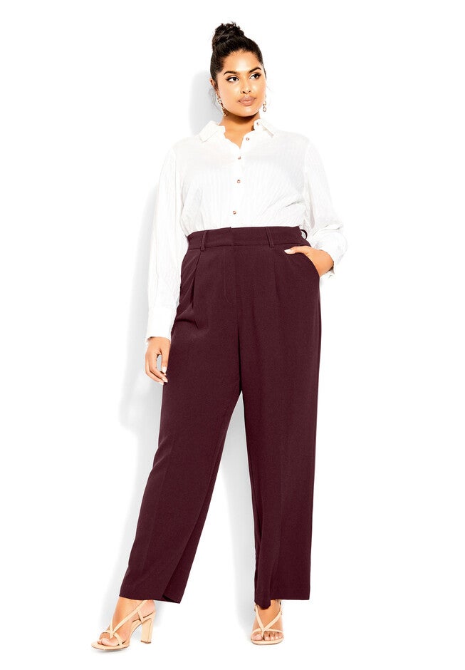 Magnetic Pant - oxblood, RED, hi-res image number 0