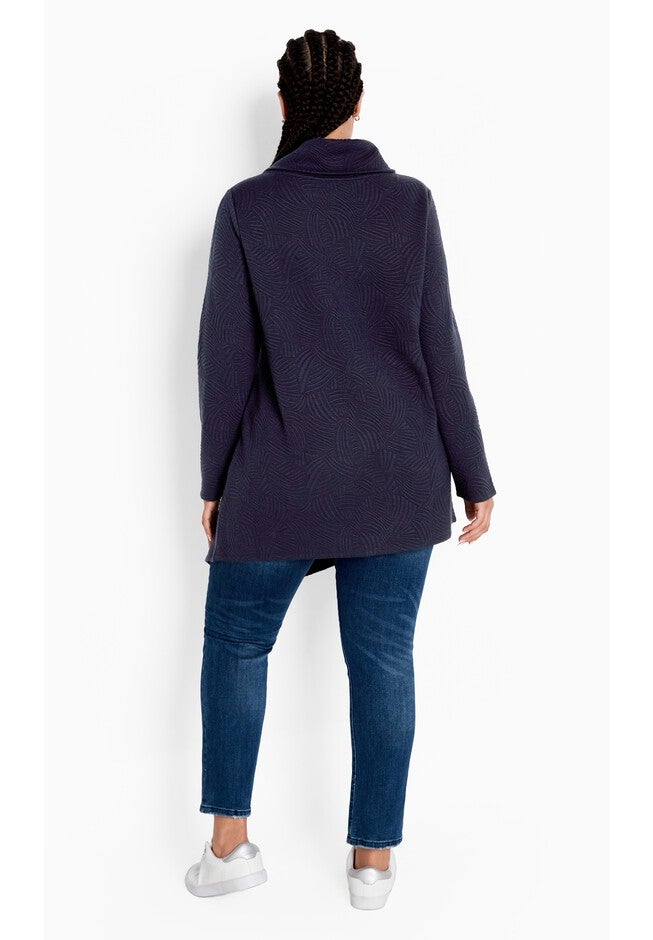 Tilly Textured Tunic, NAVY, alternate image number null