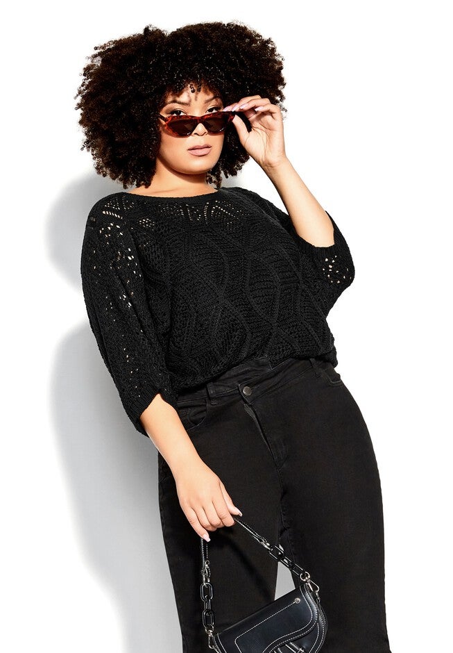 Mila Sweater - black, BLACK, hi-res image number null