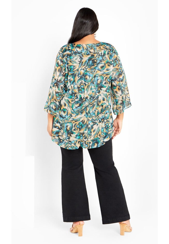 Rosie Layer Print Top, PAPILLON, alternate image number null