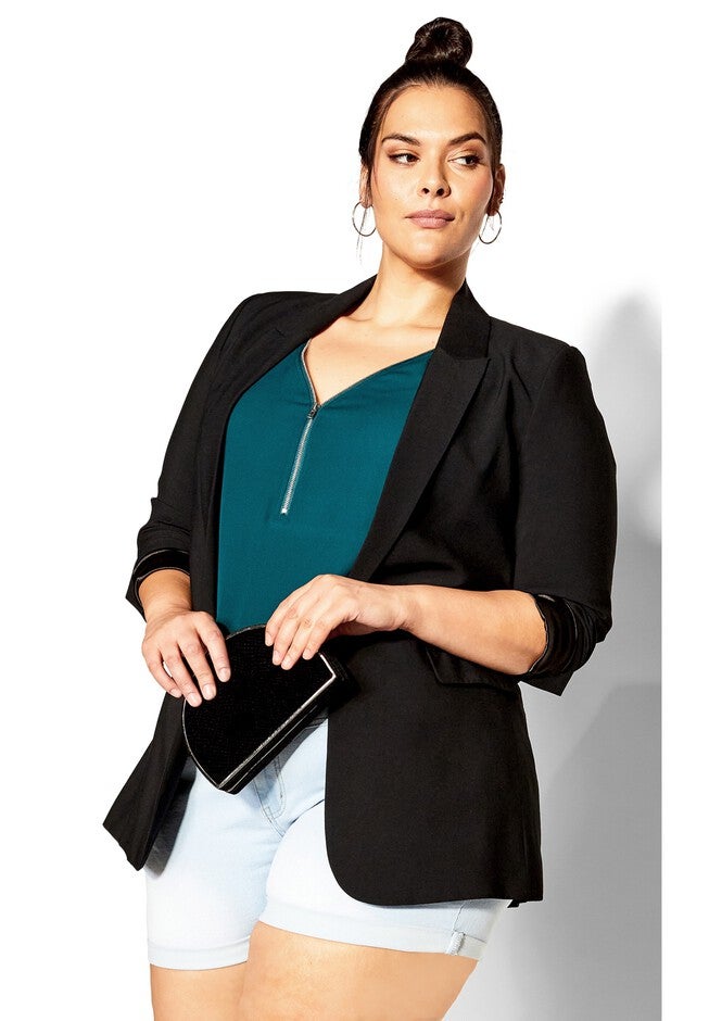 Zip Fling Top - jade, GREEN, alternate image number null