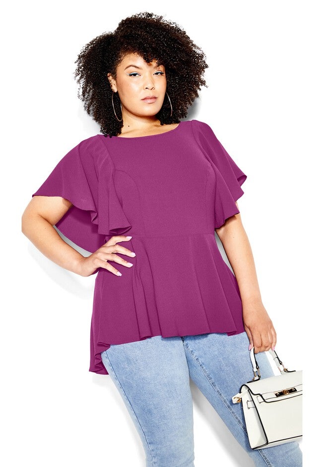 Romantic Mood Top - magenta, PINK, on-hover image number null