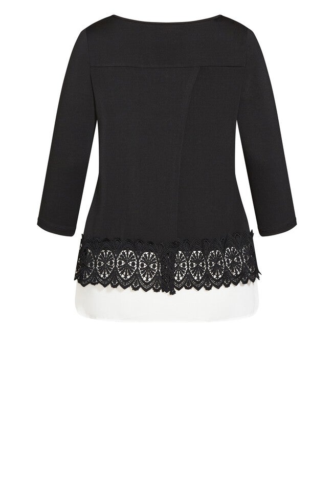 Inta Lace Top, BLACK, alternate image number 3