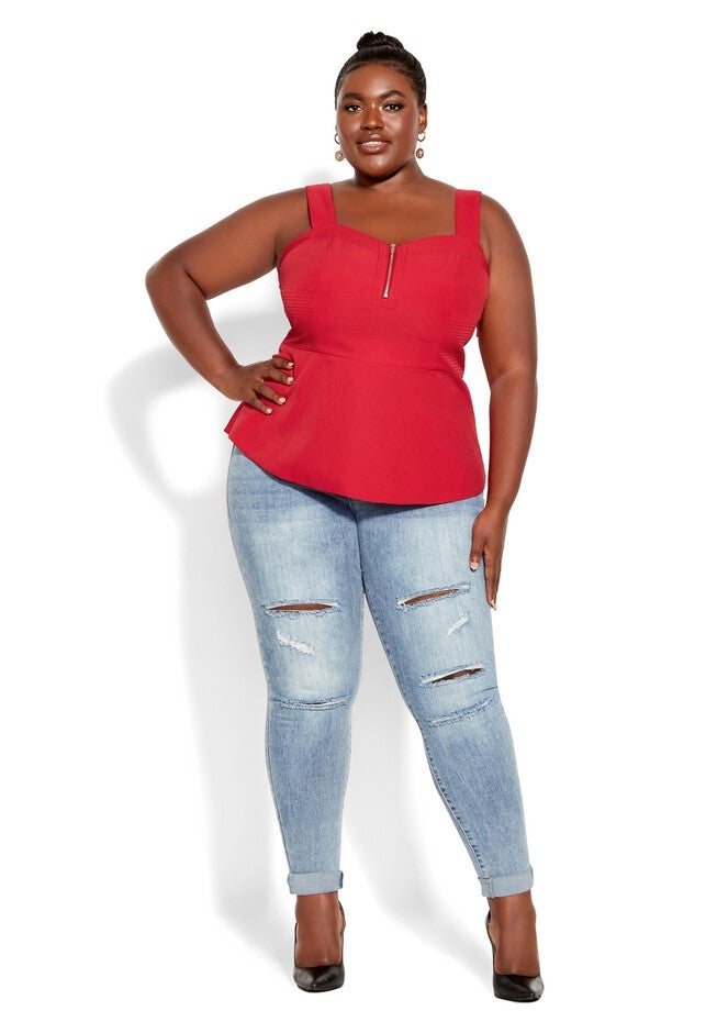 Sassy Class Top - cherry, RED, on-hover image number null