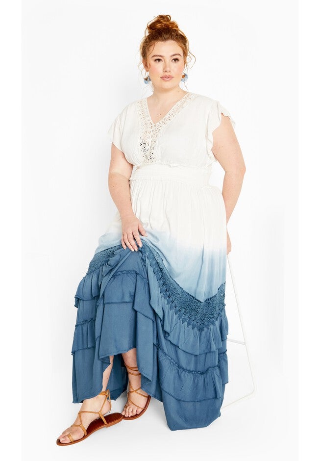 Destiny Ombre Maxi Dress - blue, BLUE, on-hover image number null