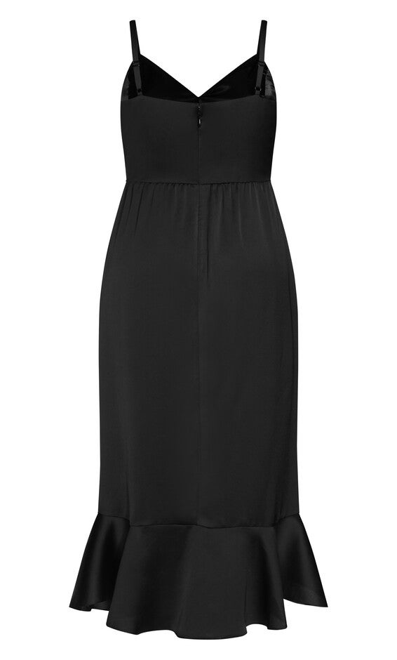 Bella Ruffle Maxi Dress - black, BLACK, alternate image number 6