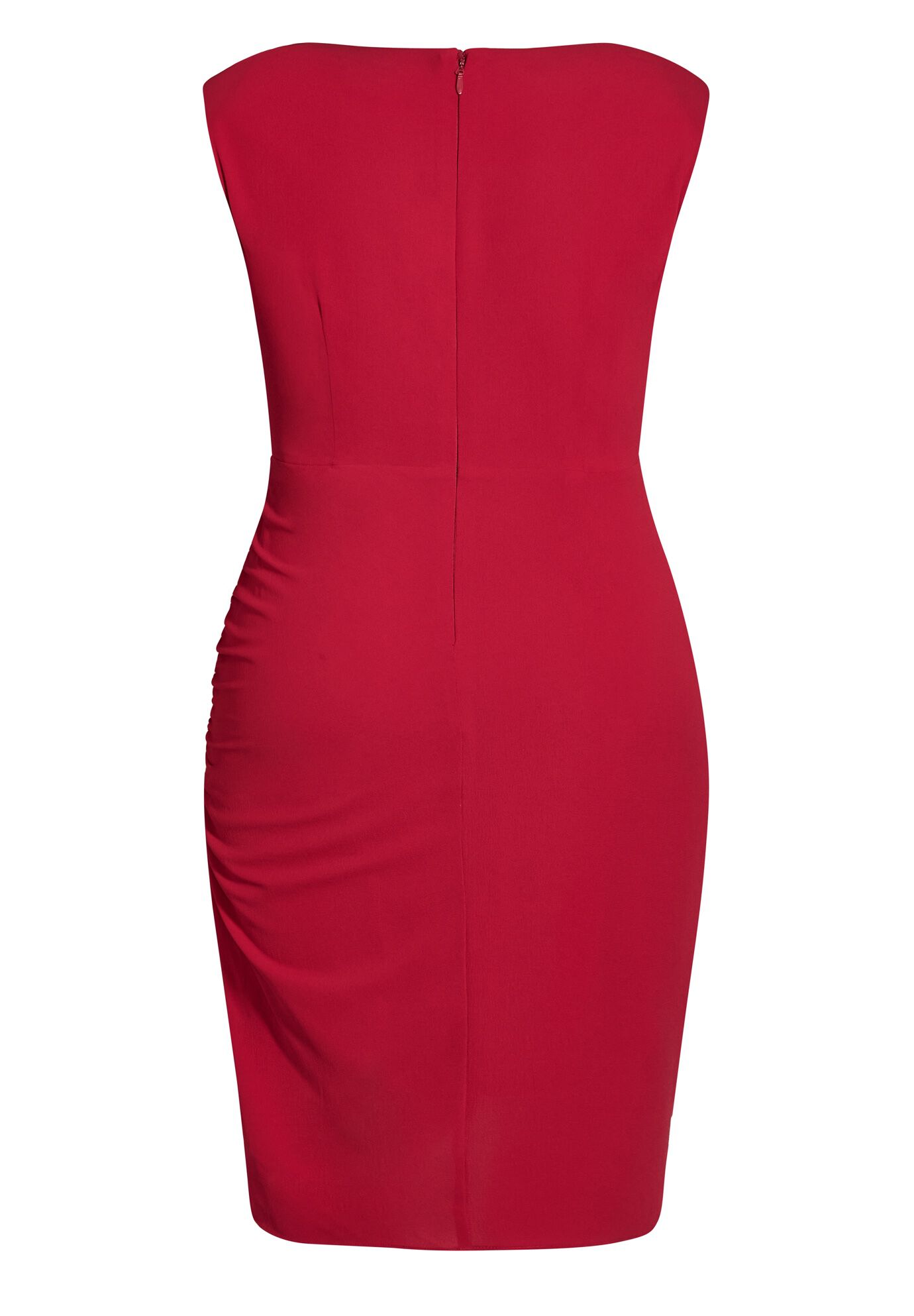 Side Split Dress - crimson, RED, alternate image number 3