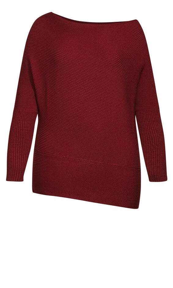 Stella Sweater - port, RED, alternate image number null
