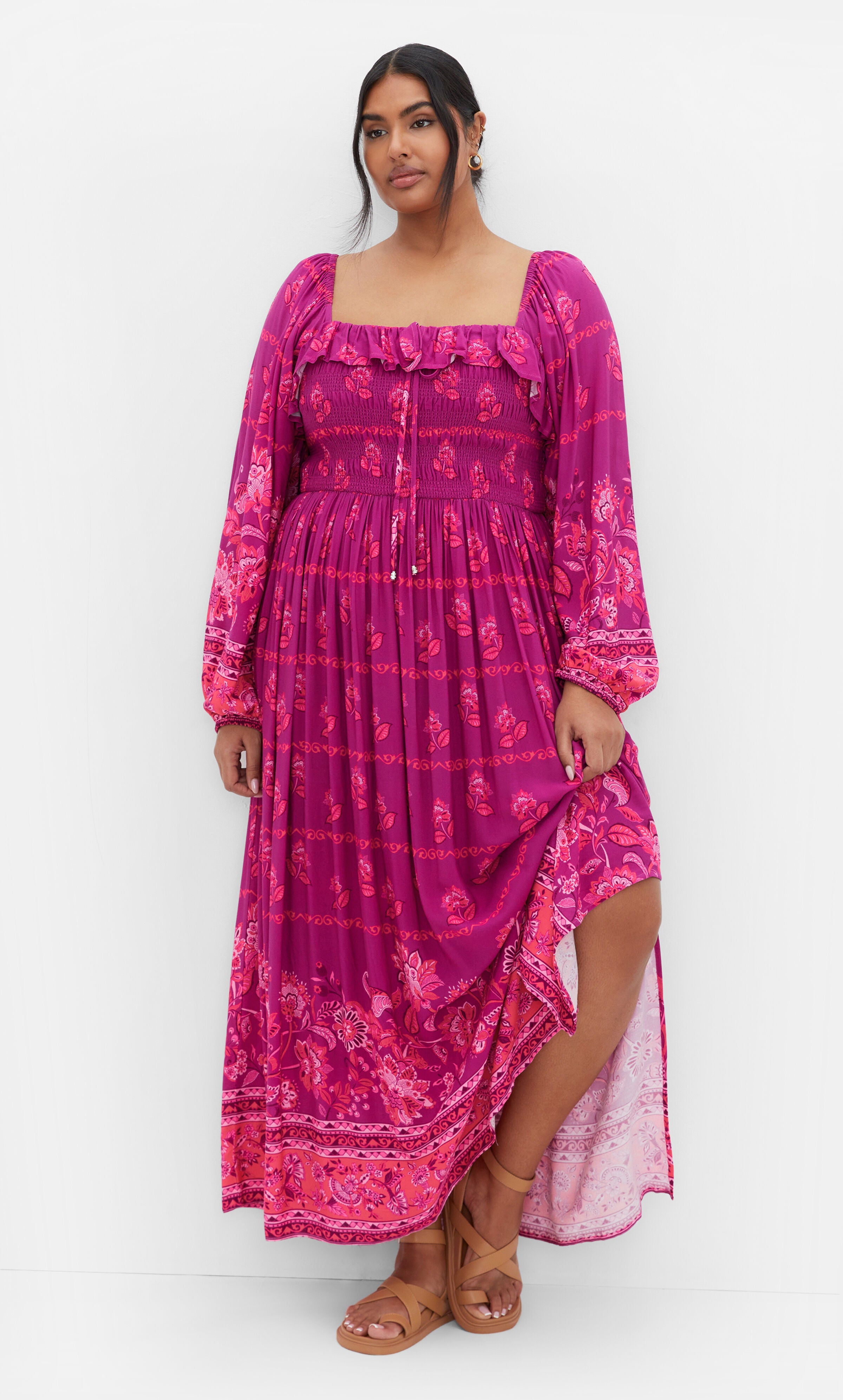 Estelle Maxi Dress - magenta, PURPLE, hi-res image number 0
