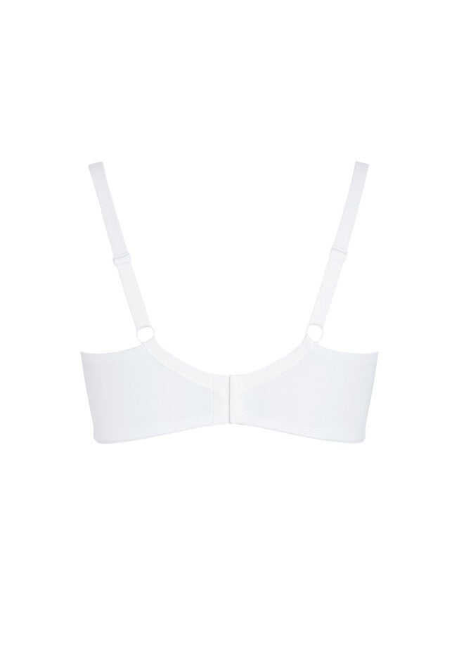 Lace Soft Cup Wire Free Bra, WHITE, alternate image number 3