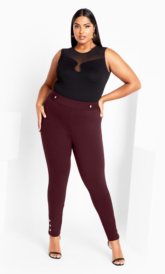 Party Fever Pant - oxblood, OXBLOOD, hi-res image number null