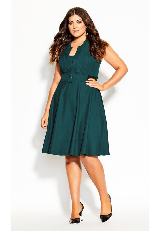 Vintage Veronica Dress - sea green, GREEN, hi-res image number 0