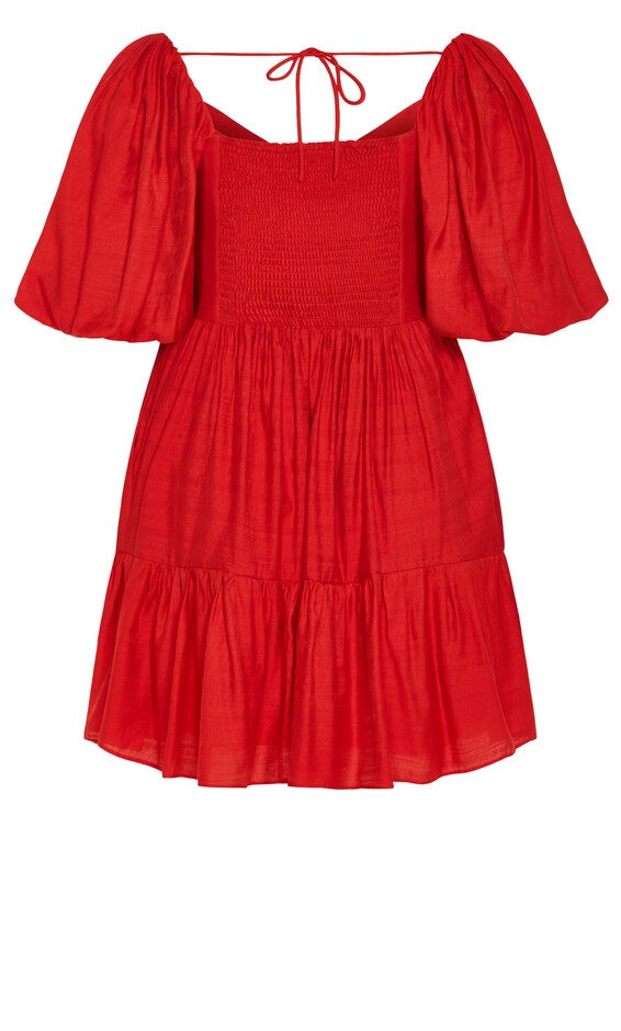 Mindy Dress - red, RED, alternate image number null