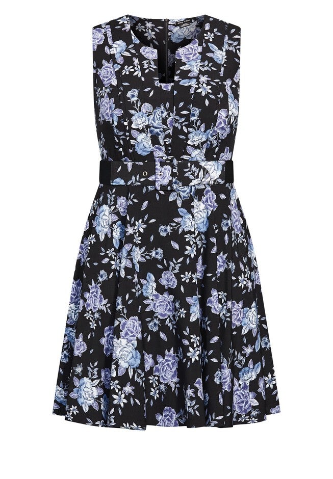 Sarah Dress - blue, BLACK, alternate image number 4
