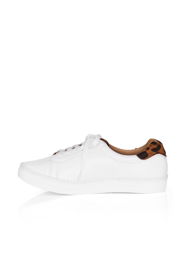 WIDE FIT Carrie Print Sneaker - animal, WHITE, alternate image number 2