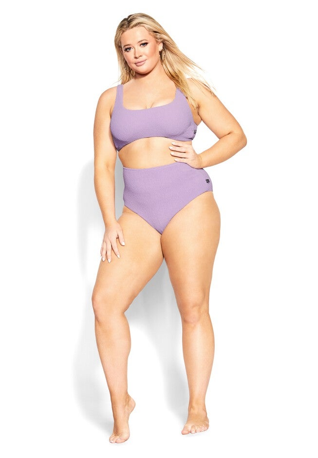 Izzy Hi Waist Bikini Brief - violet, PURPLE, on-hover image number 1