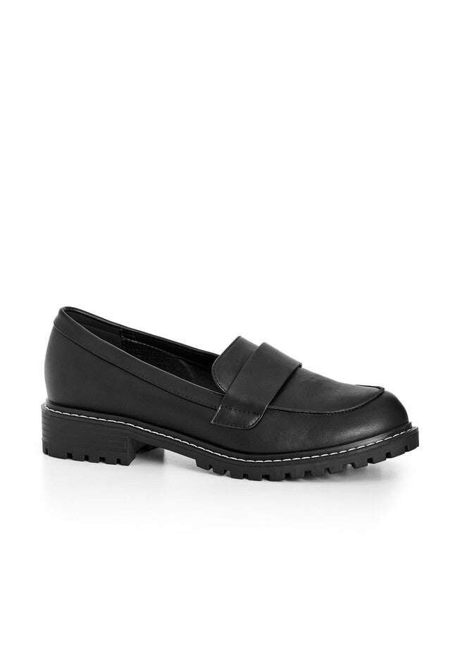 WIDE FIT Saber Chunky Loafer - black, BLACK, hi-res image number null