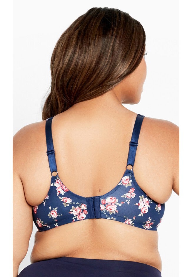 Soft Caress Print Bra, NAVY FLORAL, on-hover image number null