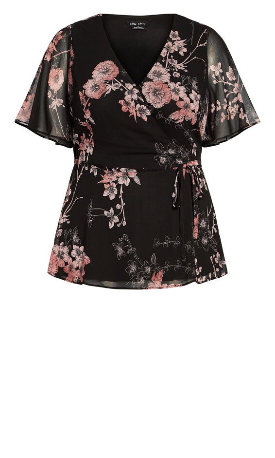 Blossom Love Top - black, BLACK, alternate image number null