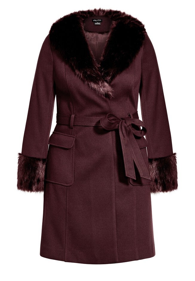 Make Me Blush Coat - bordeaux, RED, alternate image number null