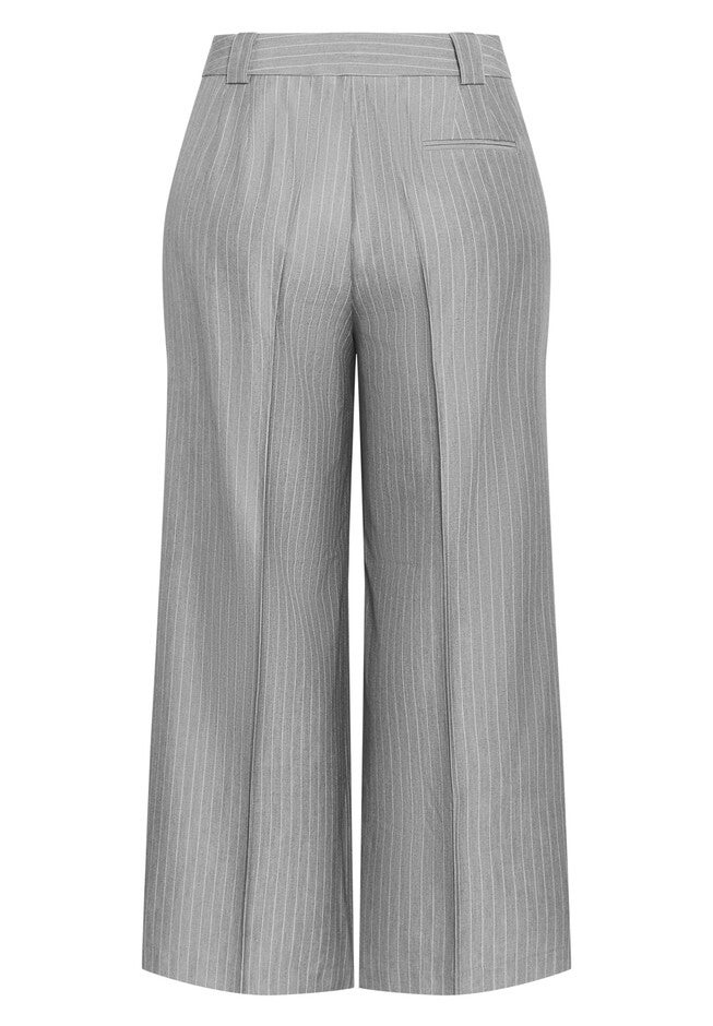 Jazmin Pinstripe Pant - silver, GREY, alternate image number null