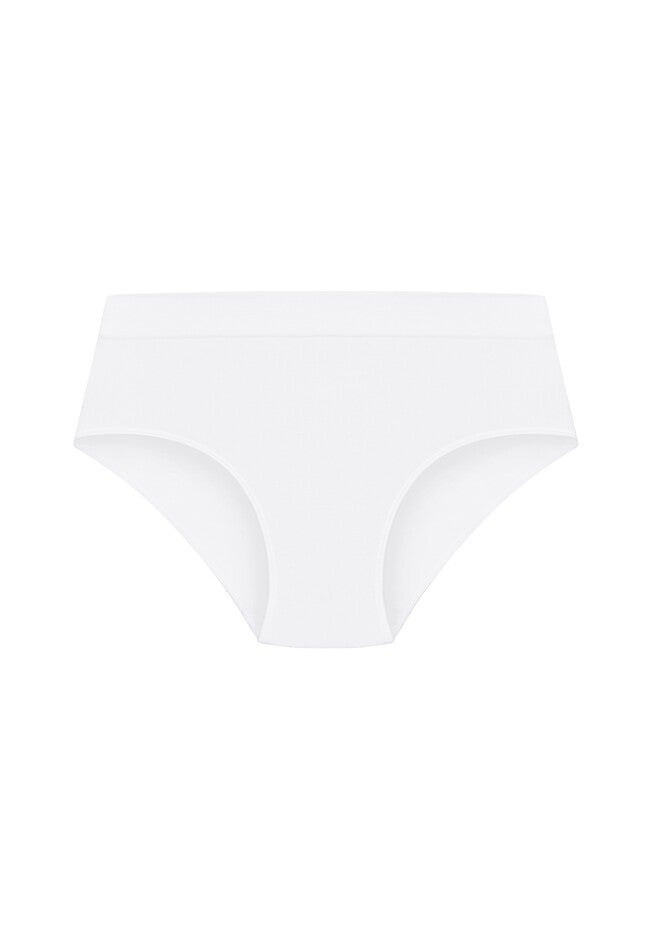 Seamless High Cut Brief, WHITE, alternate image number 3