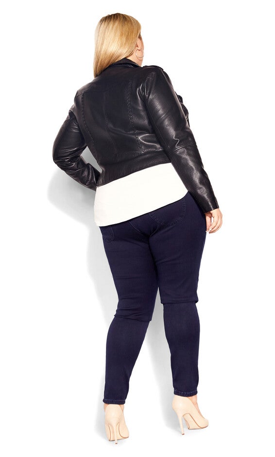 Harley Short Skinny Jean - dark denim, BLUE, alternate image number null