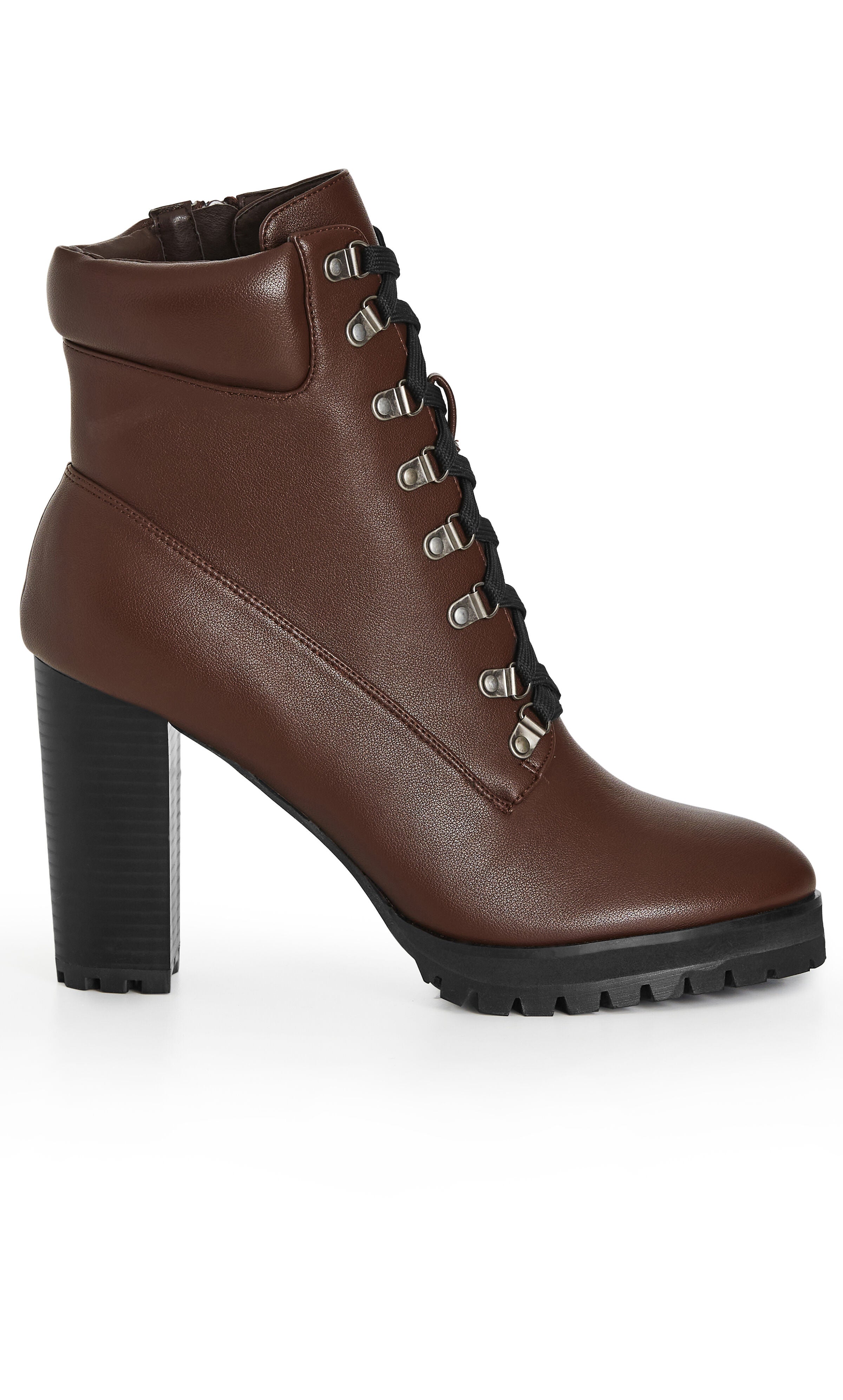 WIDE FIT Watson Ankle Boot - chocolate brown, RED WHITE BLUE, alternate image number 2