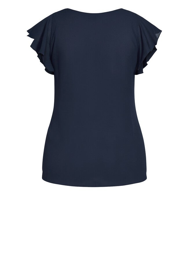 Zip Fling Top - navy, BLUE, alternate image number 3