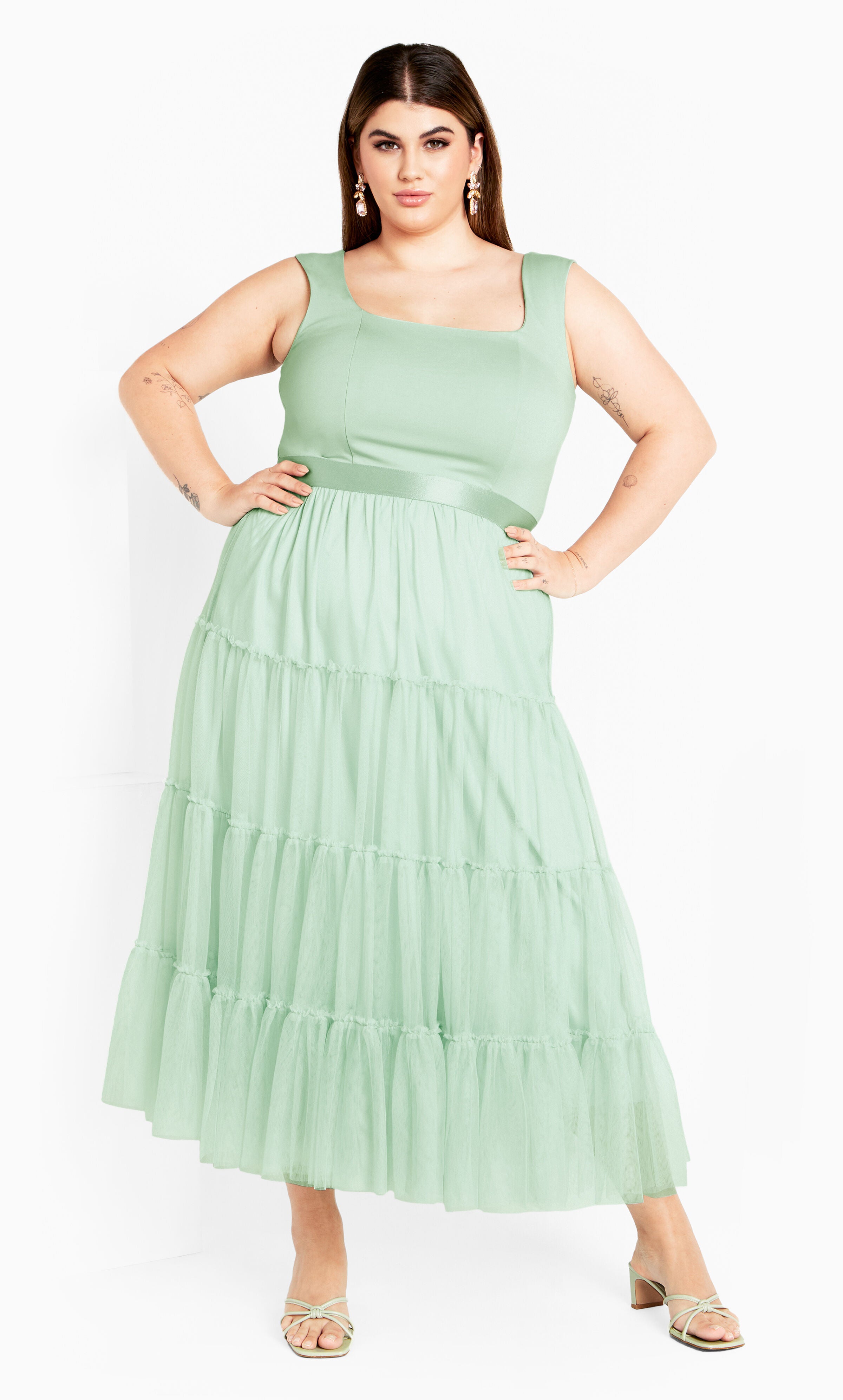 Sherie Dress - minty, MINTY, alternate image number 2