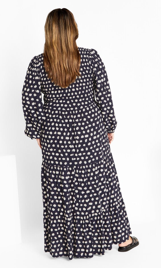 Jayden Print Maxi Dress - navy, BLUE, alternate image number null