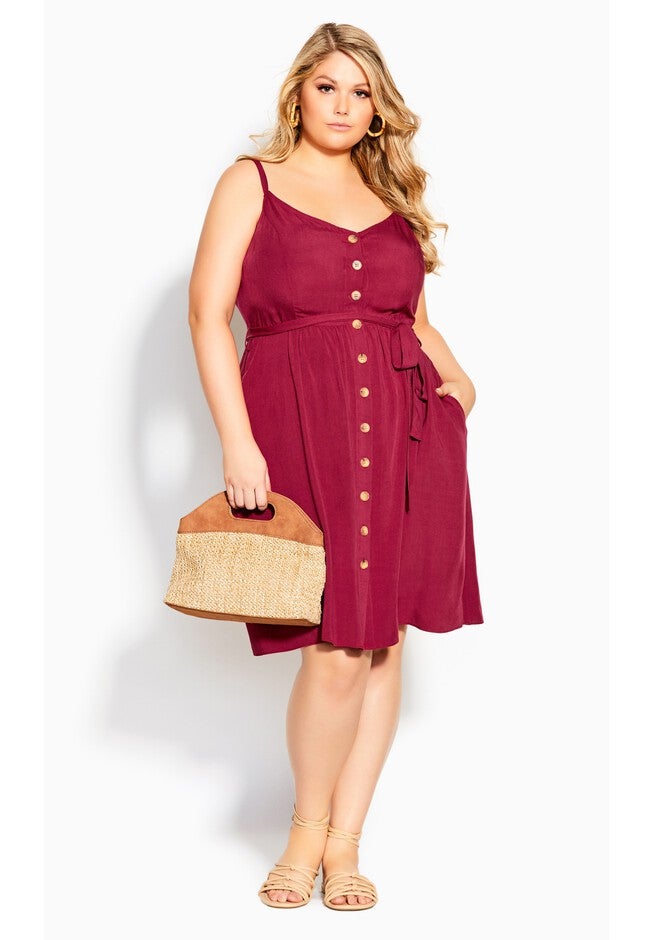 Date Day Dress - rhubarb, RED, alternate image number 4