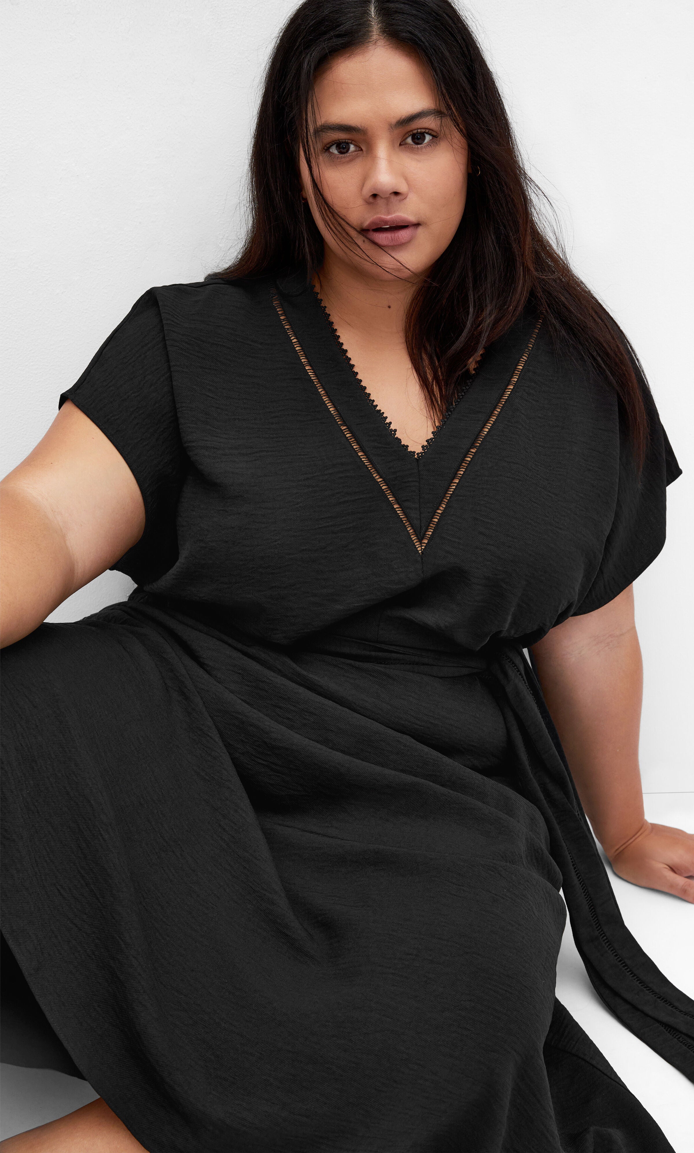 Maya Midi Dress - black, BLACK, alternate image number 2