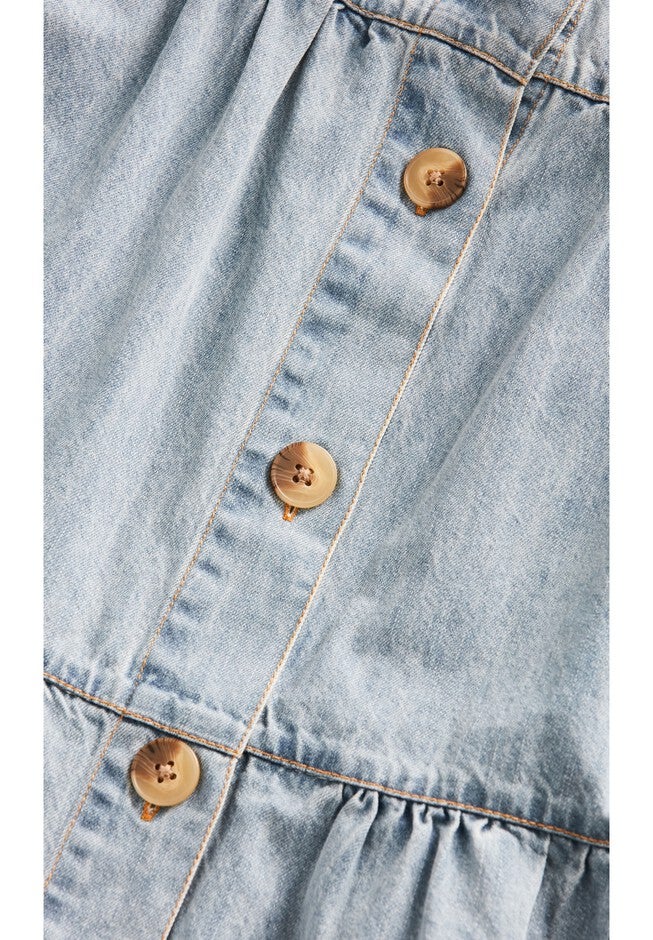 Renegade Denim Dress - light wash, BLUE, alternate image number 4