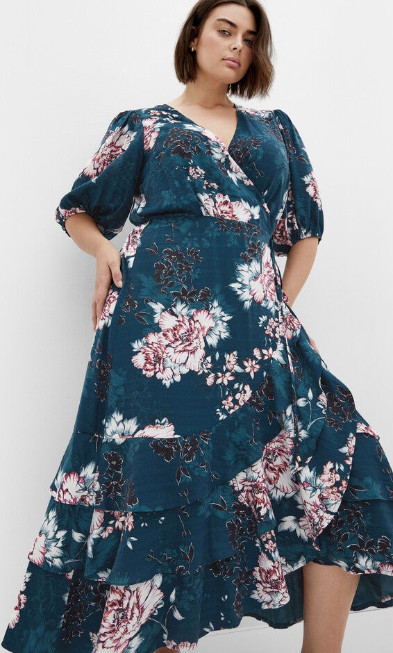 Bea Floral Dress - jade, GREEN, alternate image number null