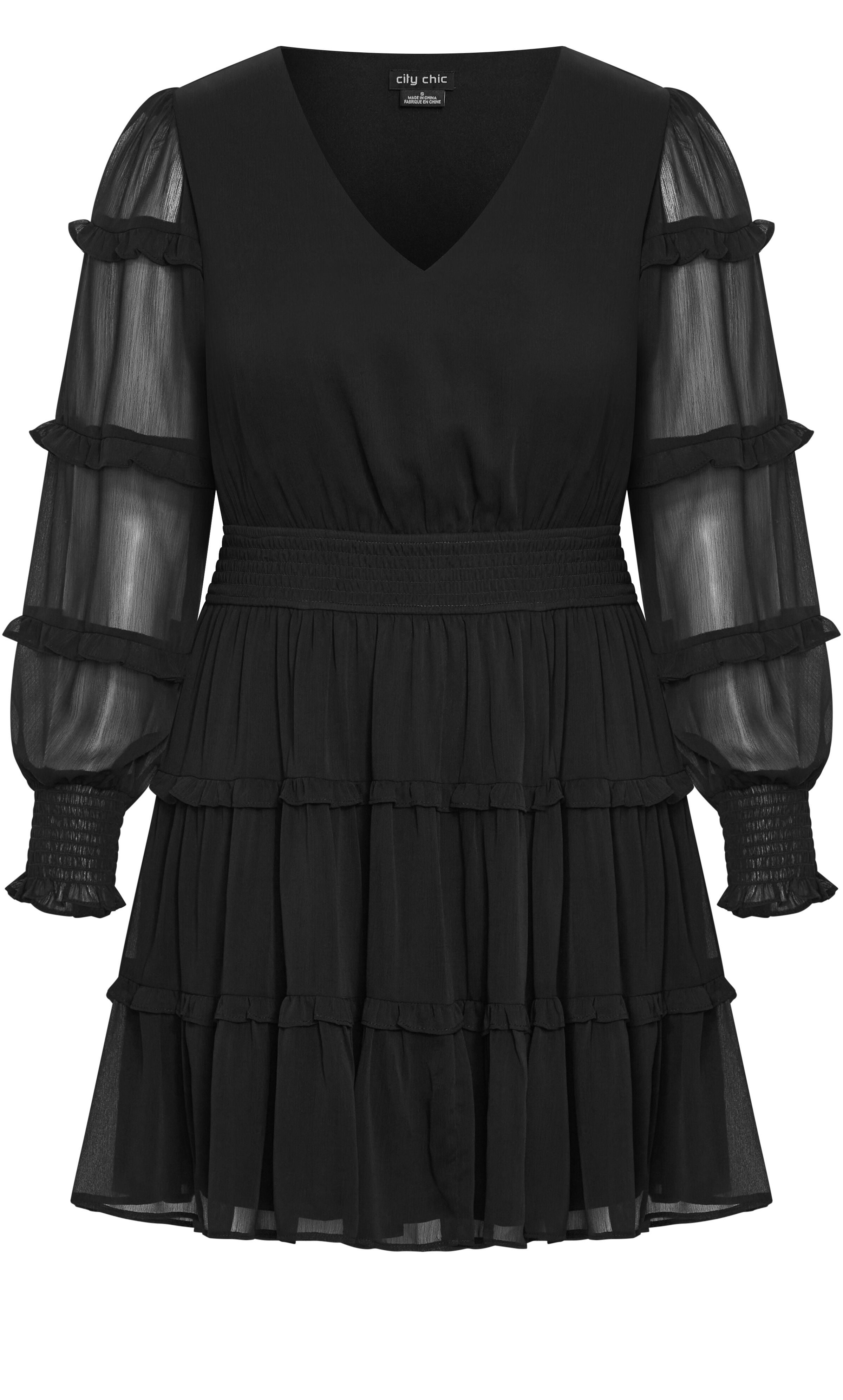 Daisy May Dress - black, BLACK, alternate image number 4