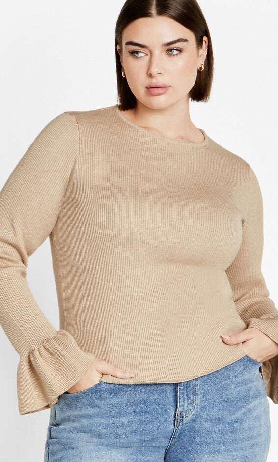 Selena Sweater - caramel, CARAMEL, hi-res image number null