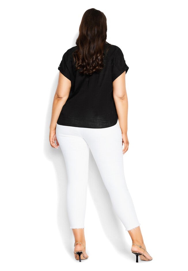 Button Explore Shirt - black, BLACK, alternate image number null
