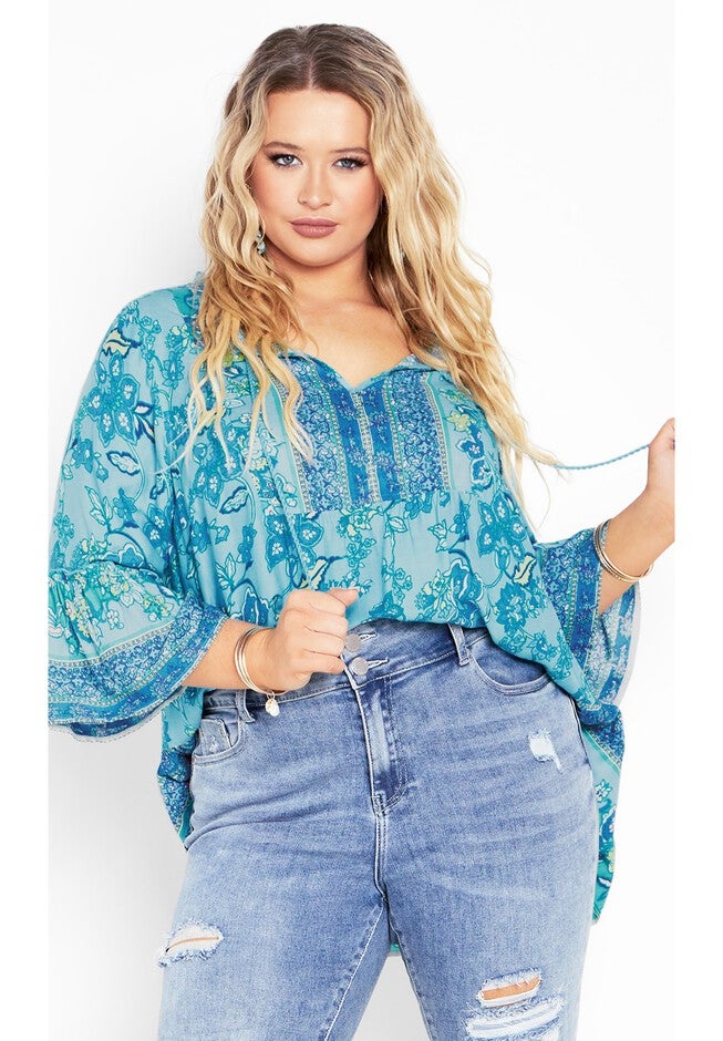 Sea Change Top, AQUA SEA CHANGE, alternate image number null