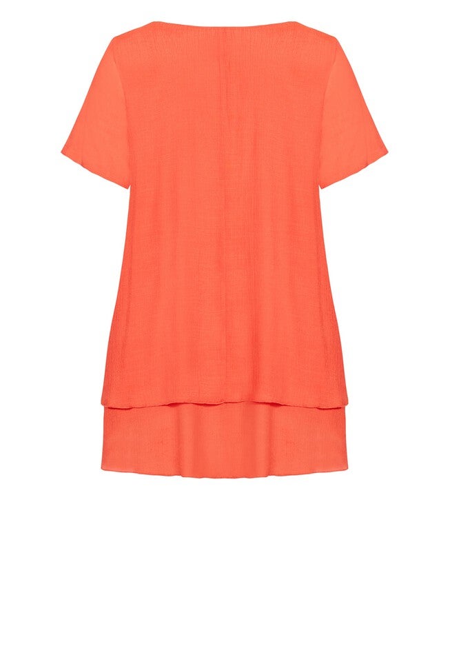 Marion Caged Tunic, TANGERINE, alternate image number 4