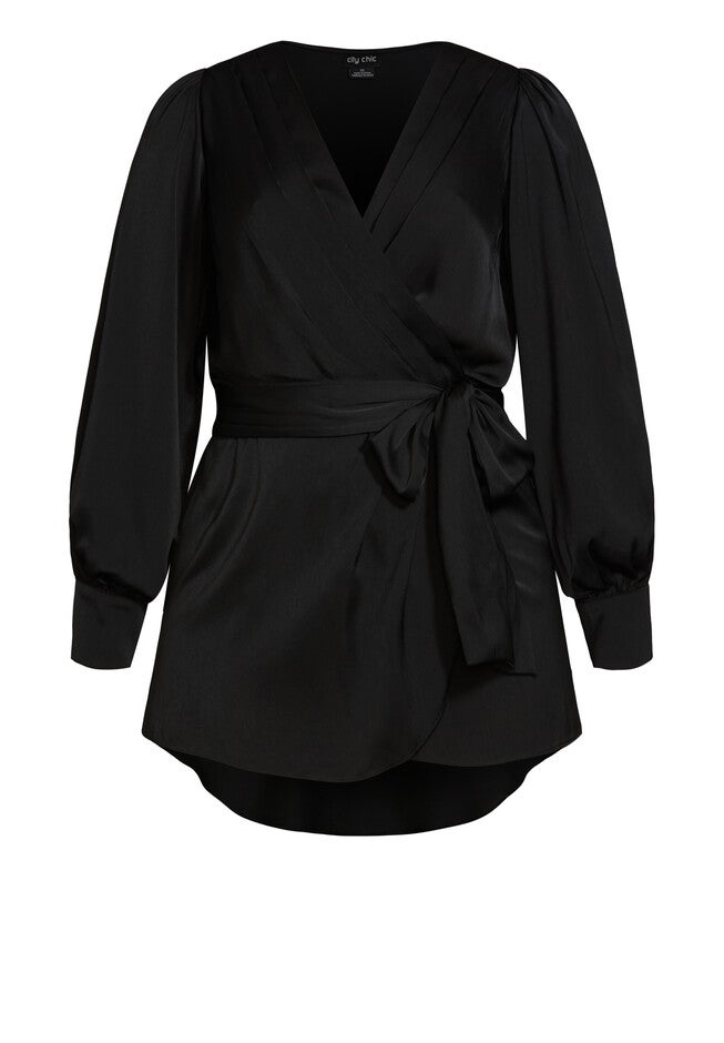Opulent Hi Lo Top - black, BLACK, alternate image number null