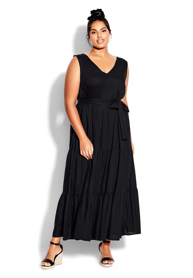 Seashore Maxi Dress, BLACK, hi-res image number 0