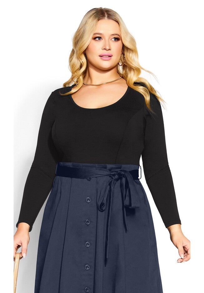 Uptown Girl Dress - navy, BLUE, hi-res image number 0