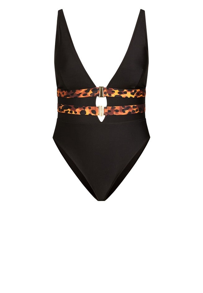 Vibeka Print 1 Piece - black, BLACK, alternate image number null